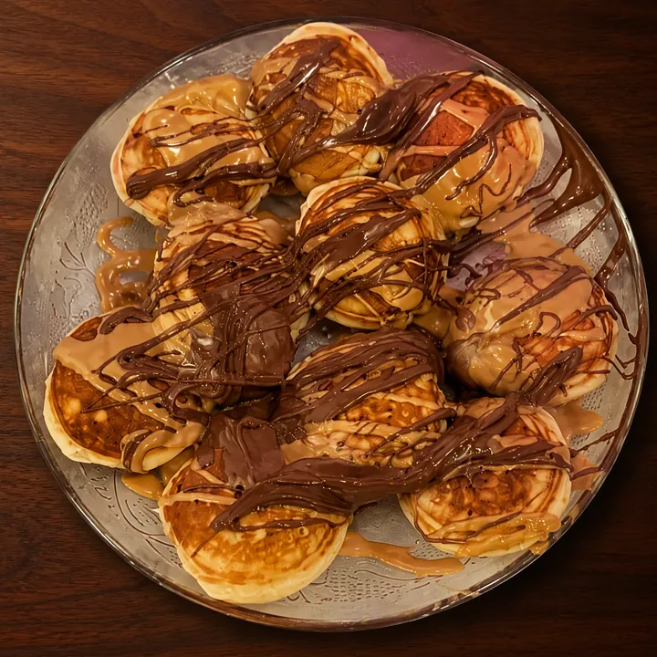Dix mini pancakes double chocolat Azélia et Dulcey, la spéciale Marine